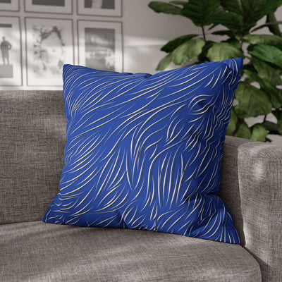 Animal Fur Design Pillowcase - Bright Blue