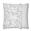 Animal Fur Design Pillowcase - White & Black