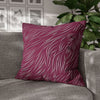 Animal Fur Design Pillowcase - Bright Pink
