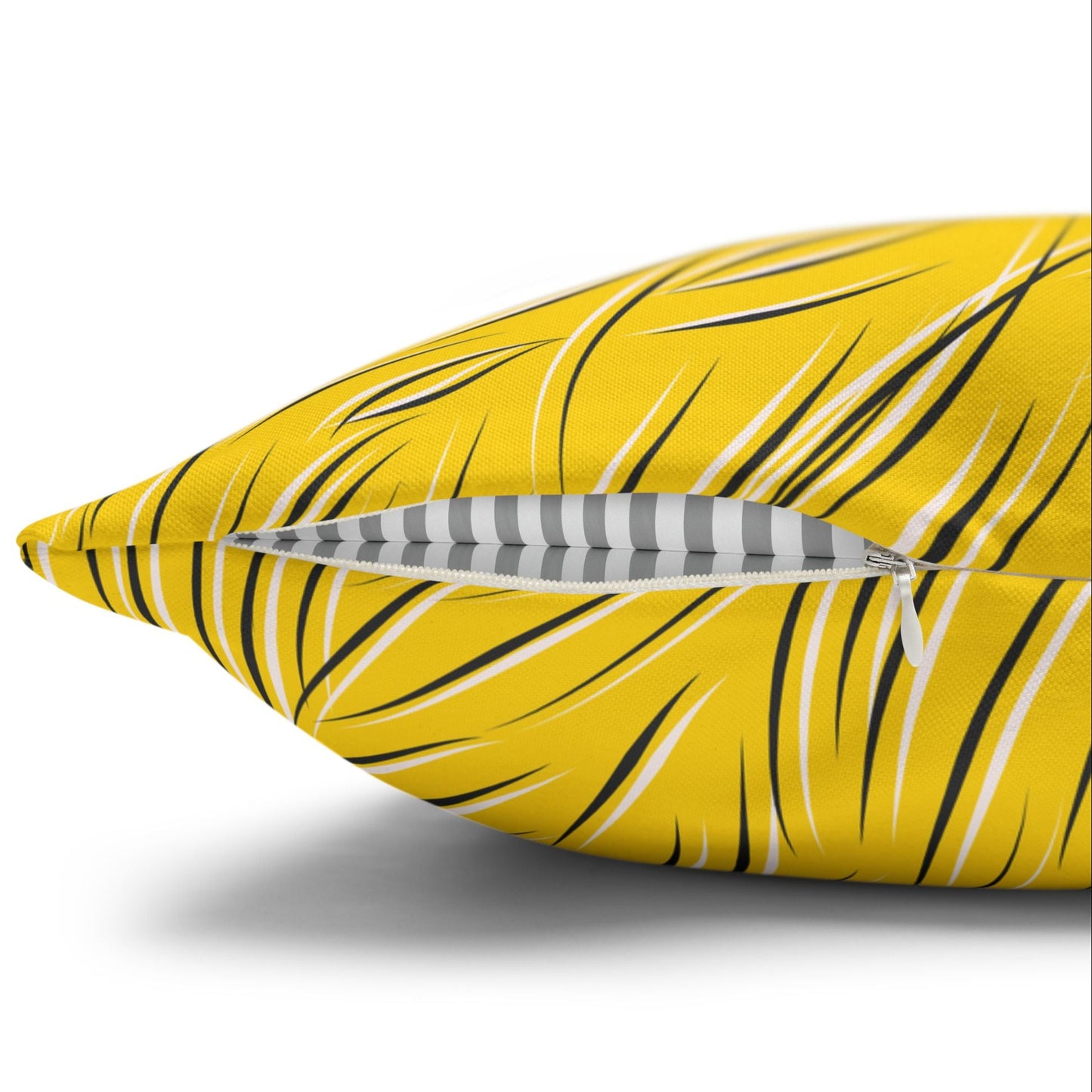 Animal Fur Design Pillowcase - Yellow