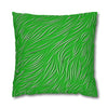 Animal Fur Design Pillowcase - Bright Green