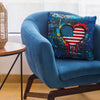 Graffiti Love USA Pillowcase - Denim