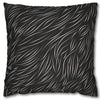 Animal Fur Design Pillowcase - Black & White