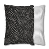 Animal Fur Design Pillowcase - Black & White