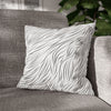 Animal Fur Design Pillowcase - White & Black