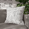 Animal Fur Design Pillowcase - White & Black