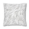 Animal Fur Design Pillowcase - White & Black