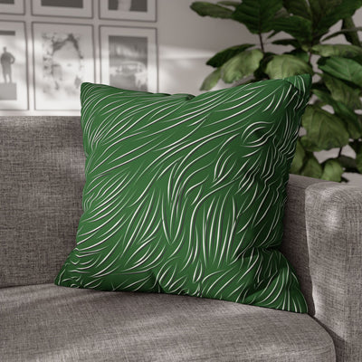 Animal Fur Design Pillowcase - Green