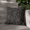 Animal Fur Design Pillowcase - Black & White