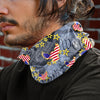 USA - We The People - Winter Neck Gaiter with Drawstring, Cozy Neck-Warmer for Cold Weather