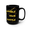 BIG SIPPER - Humble Your Hustle Mug – Black 15oz Marble with Drip Crown