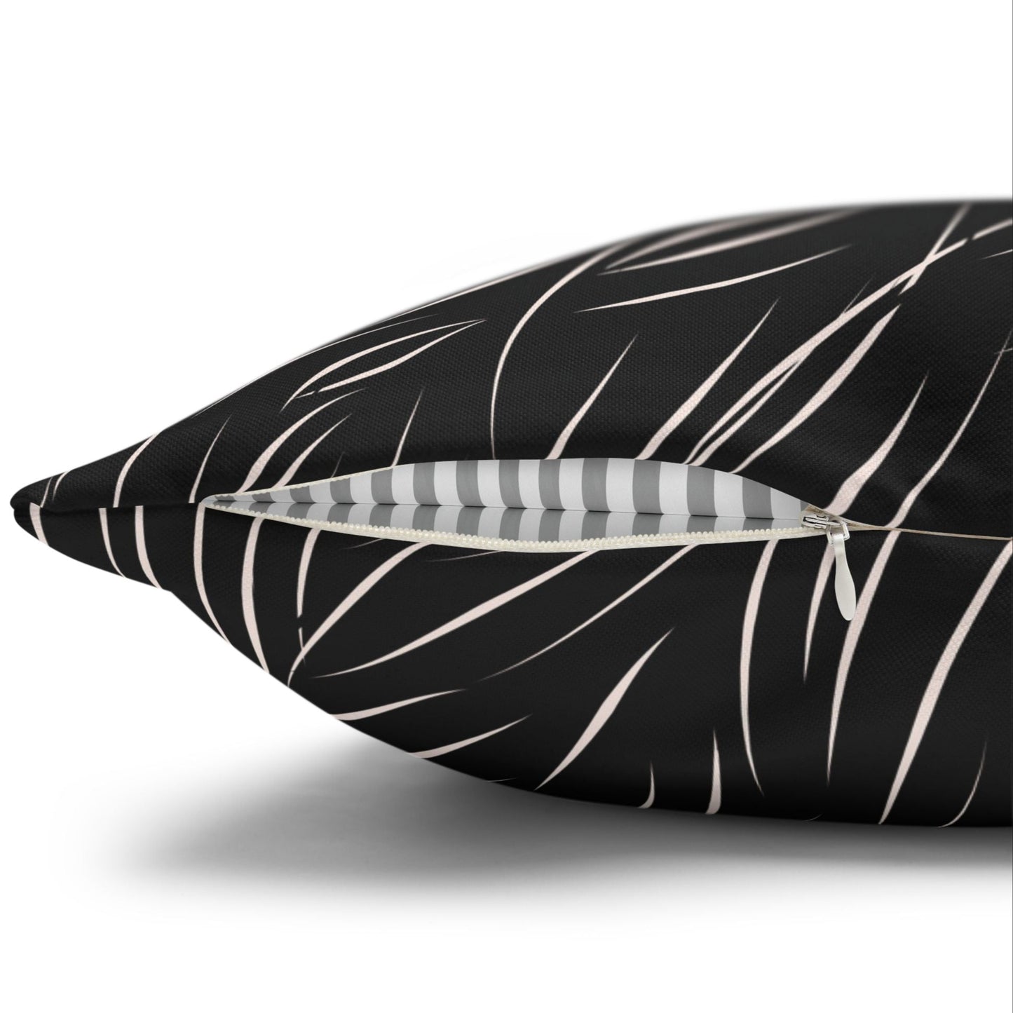 Animal Fur Design Pillowcase - Black & White