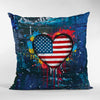 Graffiti Love USA Pillowcase - Denim
