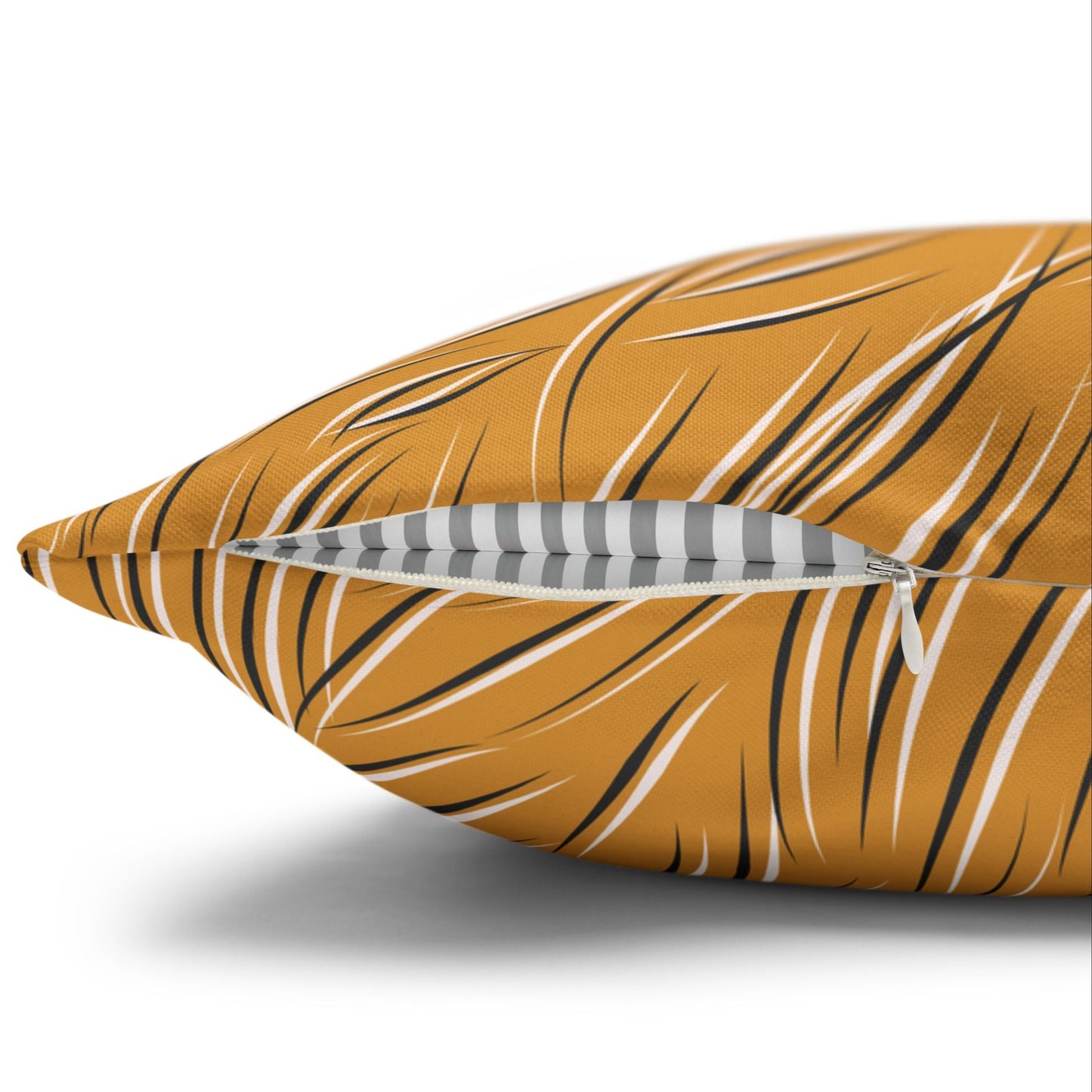 Animal Fur Design Pillowcase - Light Orange