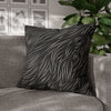 Animal Fur Design Pillowcase - Black & White