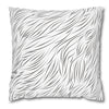 Animal Fur Design Pillowcase - White & Black