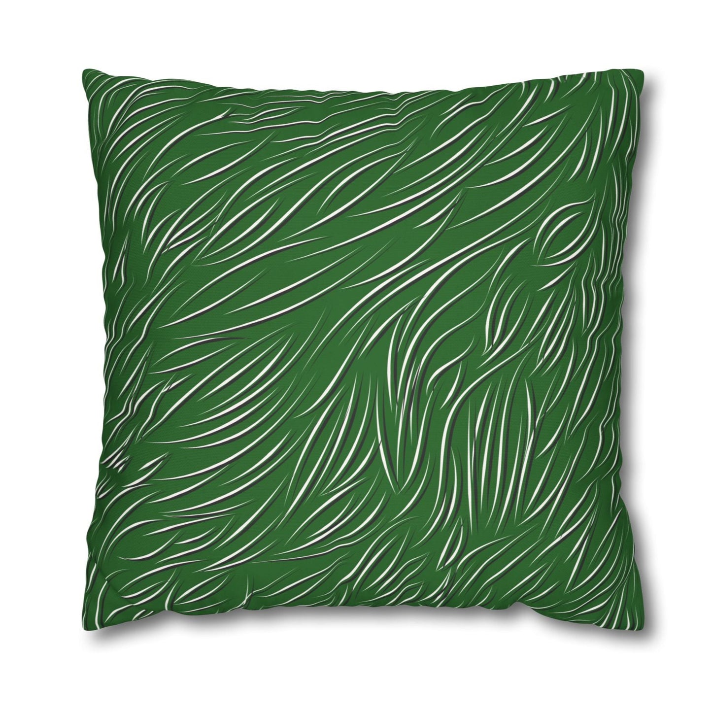 Animal Fur Design Pillowcase - Green