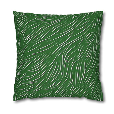 Animal Fur Design Pillowcase - Green