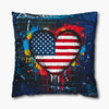 Graffiti Love USA Pillowcase - Denim
