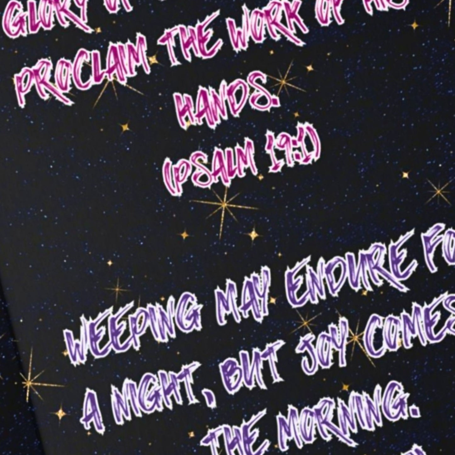 Cosmic Tears Galaxy Journal – Inspirational Notebook with Starry Background