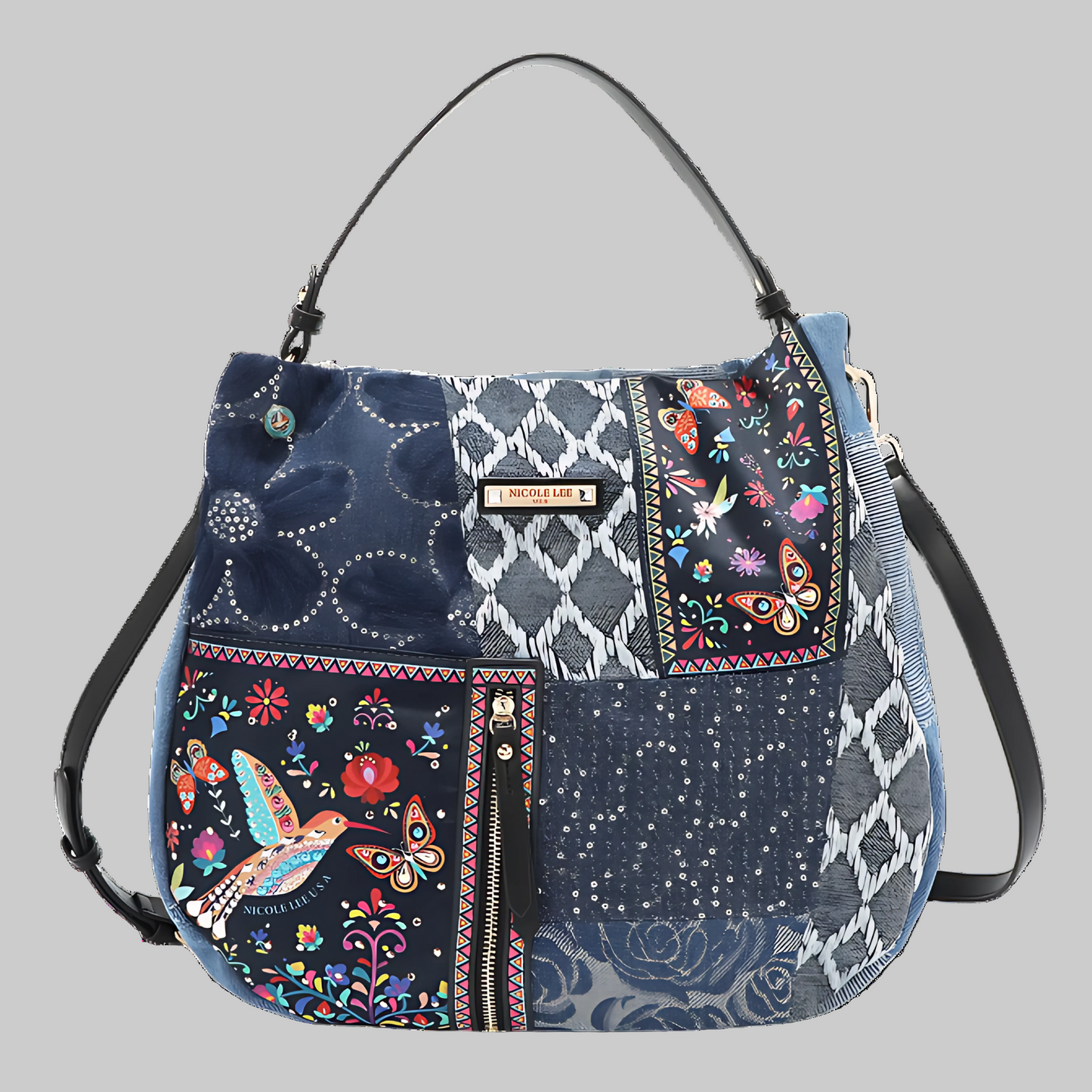 🔥LIMITED STOCK🔥Nicole Lee USA - Denim Hobo Bag