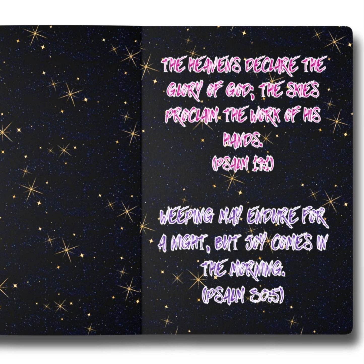 Cosmic Tears Galaxy Journal – Inspirational Notebook with Starry Background