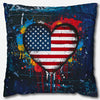 Graffiti Love USA Pillowcase - Denim