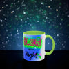 ✨Graffiti Neon Shine & Glow Mug – John 1:3-5 Bible Verse - 11oz Mug