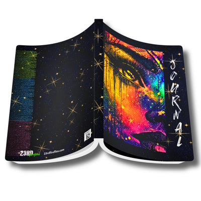Cosmic Tears Galaxy Journal – Inspirational Notebook with Starry Background