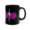 Vibrant Graffiti Neon Mug – “Shine” Hashtag Star - Black 11oz Mug