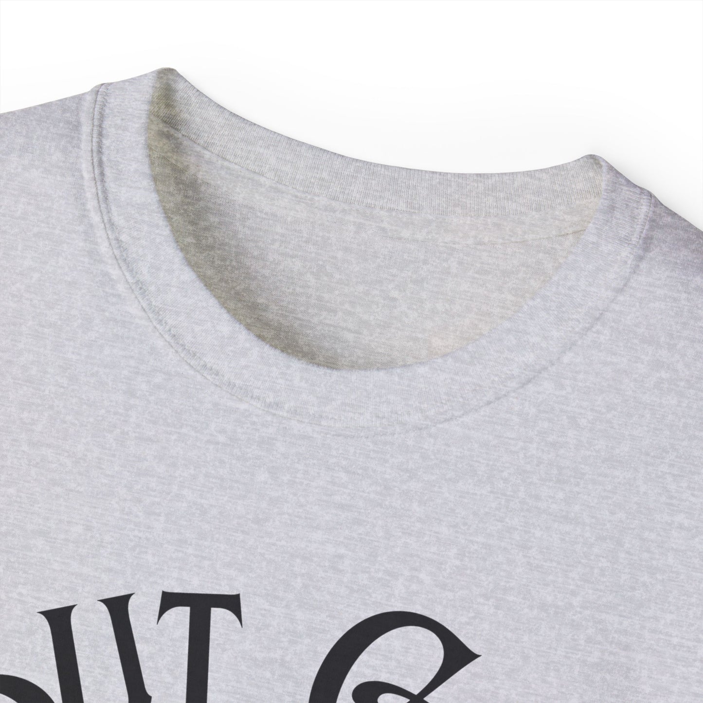 BUT GOD - Drippy Crown Tee - Unisex SOFT Gray Cotton T-Shirt - Streetwear