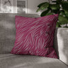 Animal Fur Design Pillowcase - Bright Pink