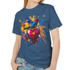 Premium Heavyweight Shirt - American Apparel 100% Cotton - Graffiti Love Bird & Heart
