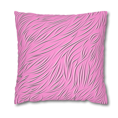Animal Fur Design Pillowcase - Pink