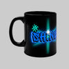 Vibrant Graffiti Neon Mug – “Shine” Hashtag Star - Black 11oz Mug