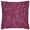 Animal Fur Design Pillowcase - Bright Pink