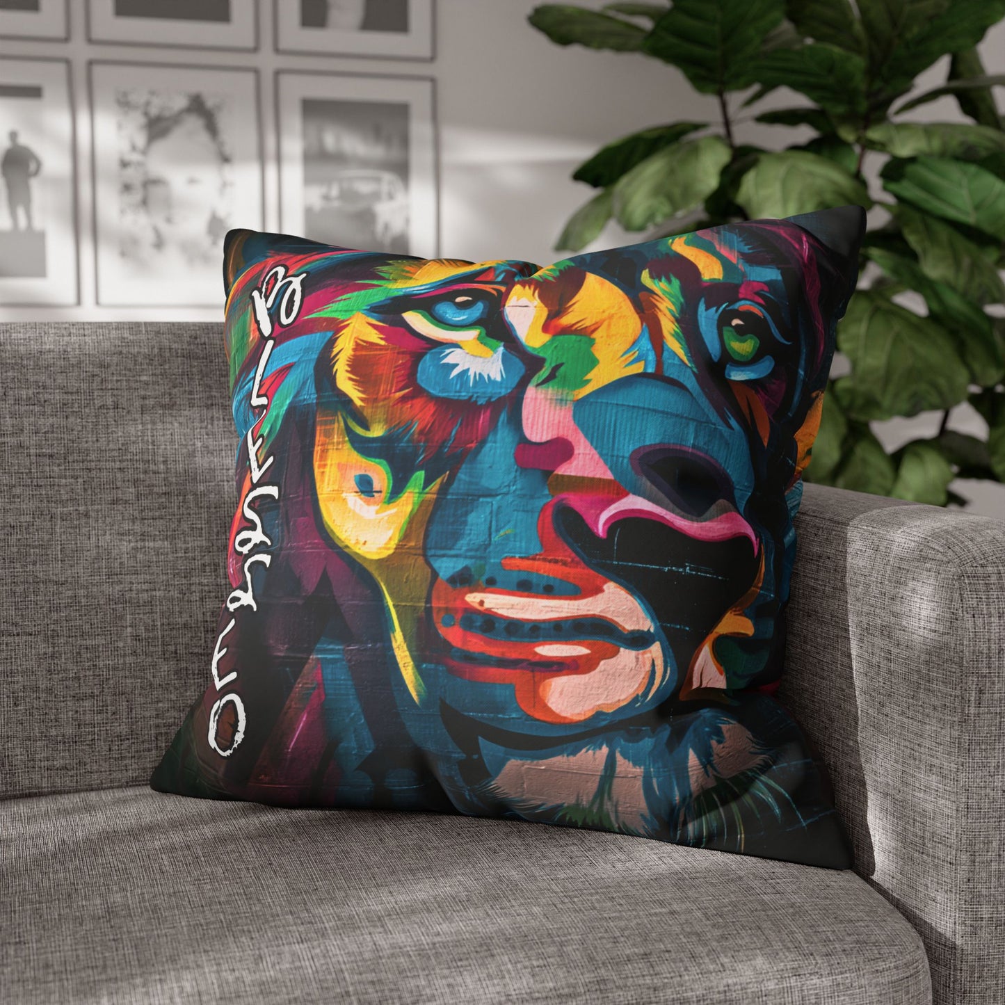 Vibrant Color Lion Pillowcase – FAVORED & BLESSED