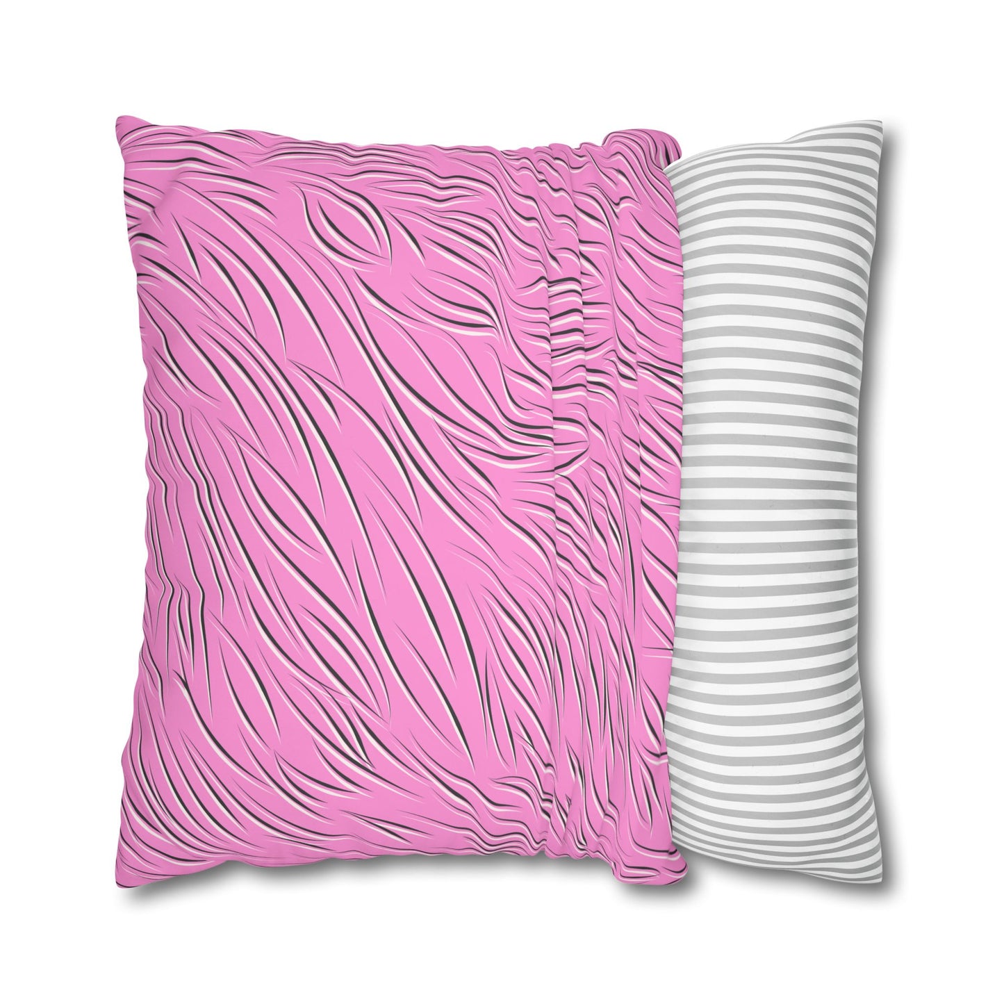 Animal Fur Design Pillowcase - Pink