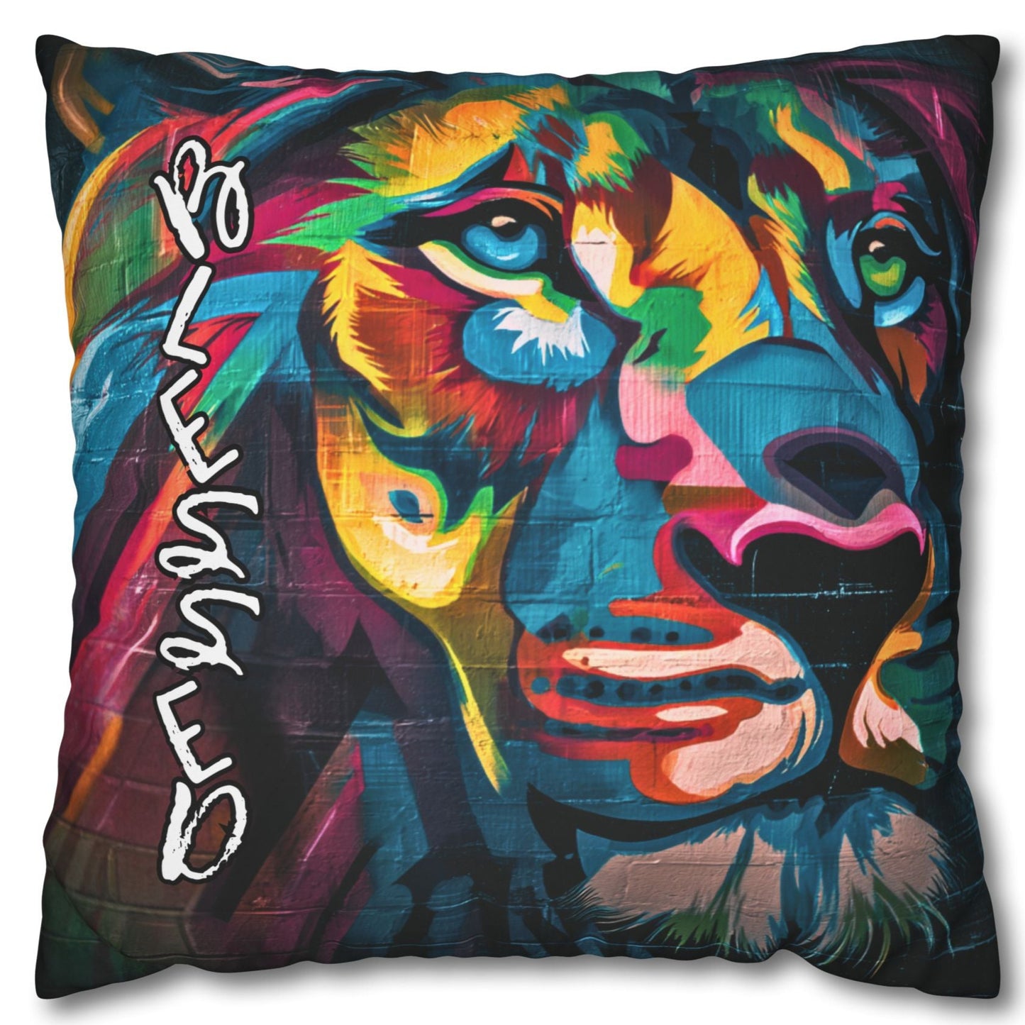 Vibrant Color Lion Pillowcase – FAVORED & BLESSED