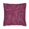 Animal Fur Design Pillowcase - Bright Pink