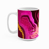BIG SIPPER - Pink Marble Whimsical Glow Mug – 15oz Statement