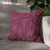 Animal Fur Design Pillowcase - Bright Pink