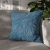 Animal Fur Design Pillowcase - Light Blue