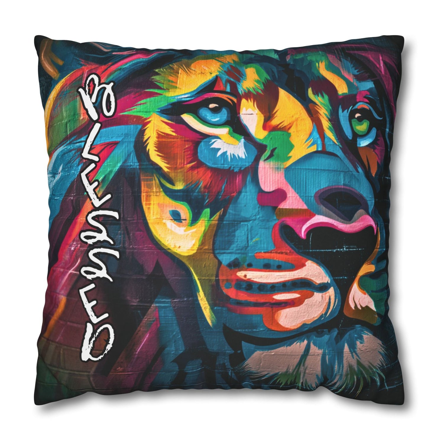 Vibrant Color Lion Pillowcase – FAVORED & BLESSED