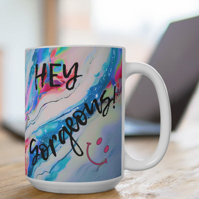 BIG SIPPER - Hey Gorgeous! – Color Pop Marble Mug 15oz