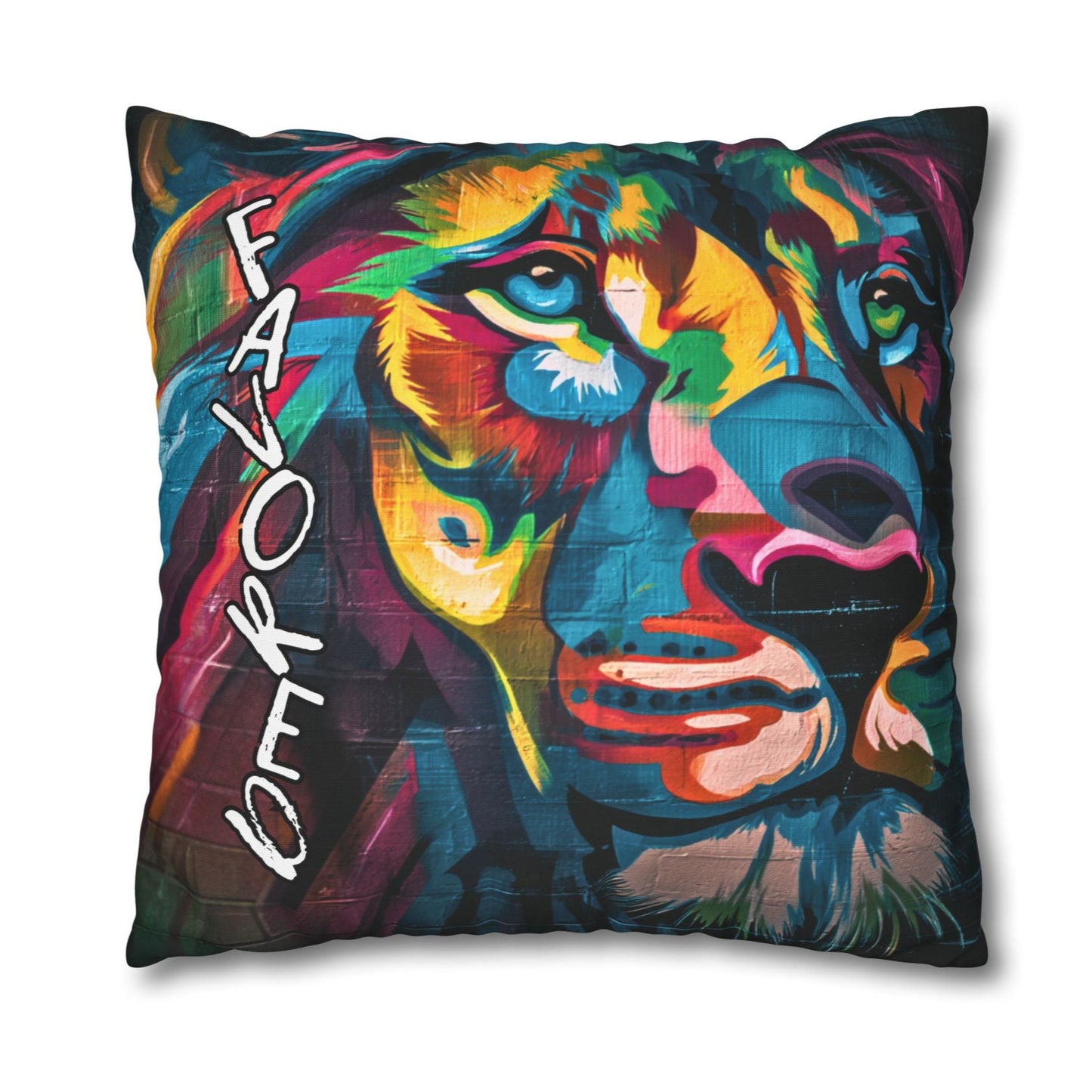 Vibrant Color Lion Pillowcase – FAVORED & BLESSED