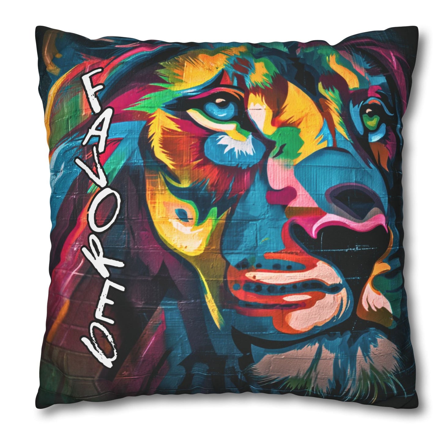 Vibrant Color Lion Pillowcase – FAVORED & BLESSED