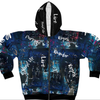 Unisex Graffiti Zip Hoodie - Inspirational Statement Streetwear