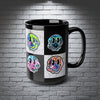 BIG SIPPER - Colorful Graffiti Smiley Face Mug - 15oz Statement