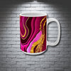 BIG SIPPER - Pink Marble Whimsical Glow Mug – 15oz Statement